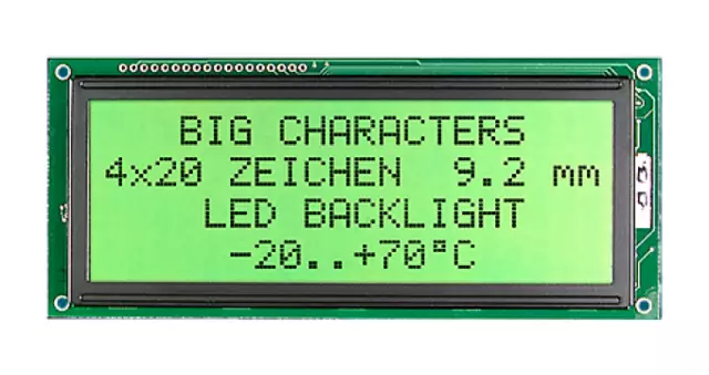 Interface matrice de points 1x8 à 4x40 4/8 bits