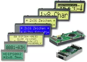 Écrans LCD monochromes pour le texte et les graphiques Écrans LCD monochromes pour le texte et les graphiques
