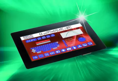 IHM LowCost 7" avec RS-232, SPI, I²C, USB et tactile, plus de 1000cd/m