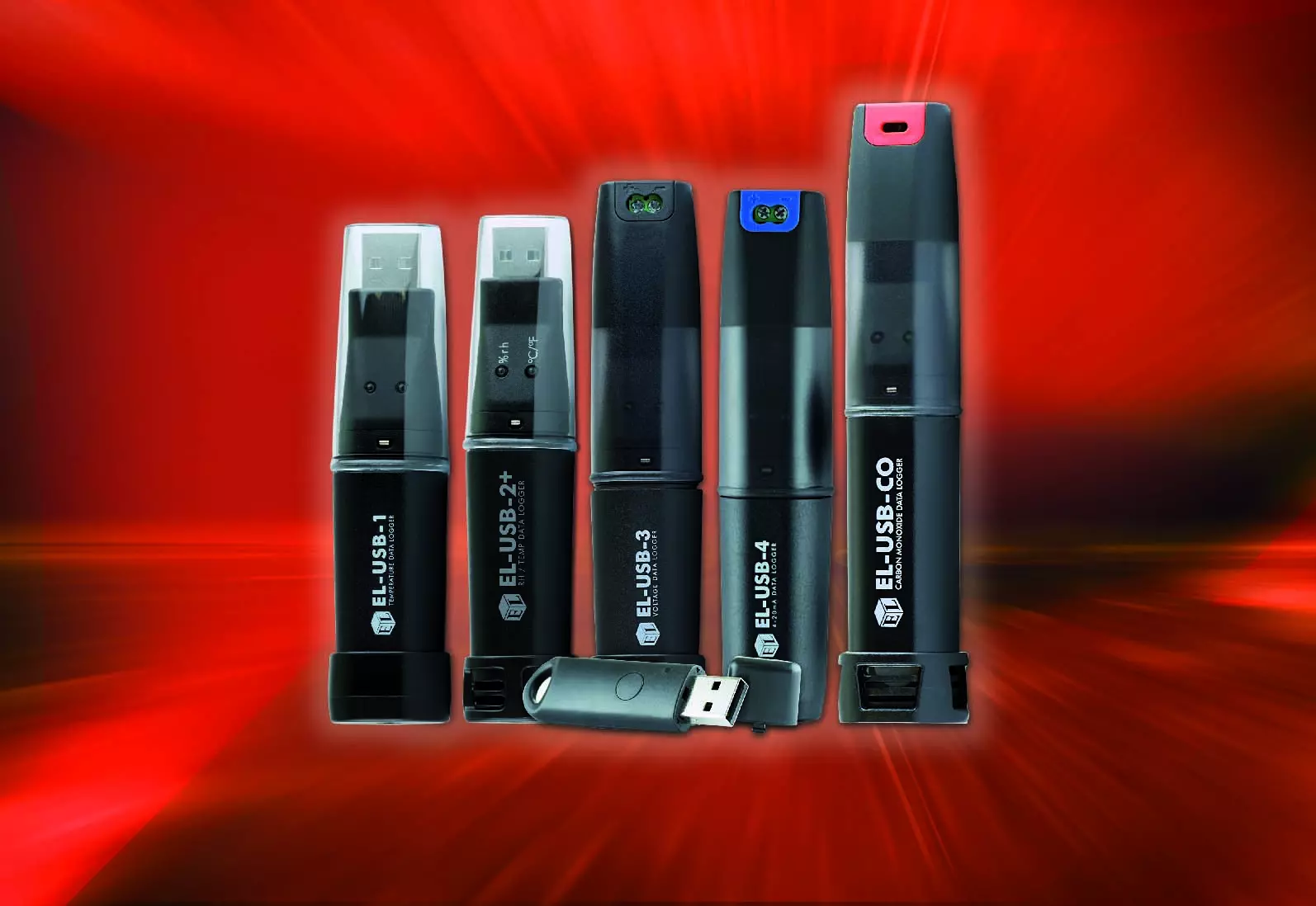 Enregistreur de données USB - température, humidité, tension, courant, monoxyde de carbone