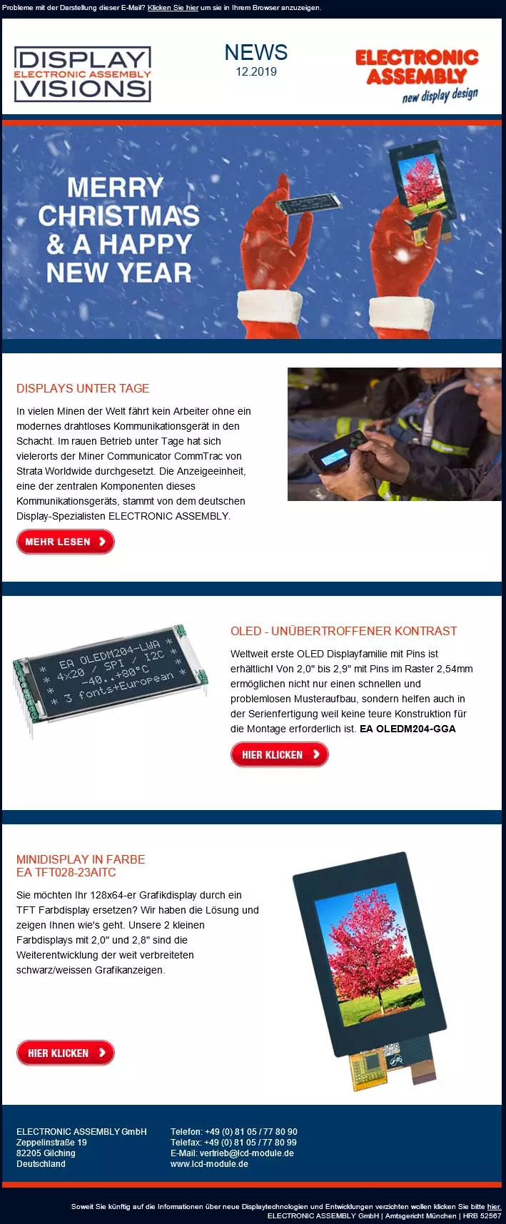 OLED avec un angle de vue fascinant