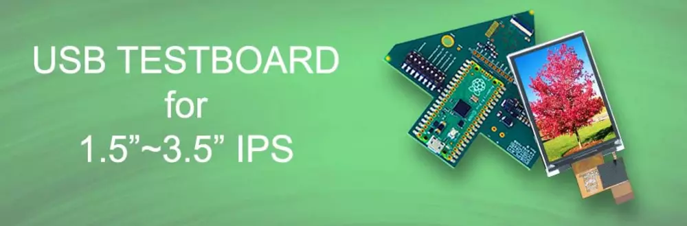 Carte de test USB pour petits écrans IPS