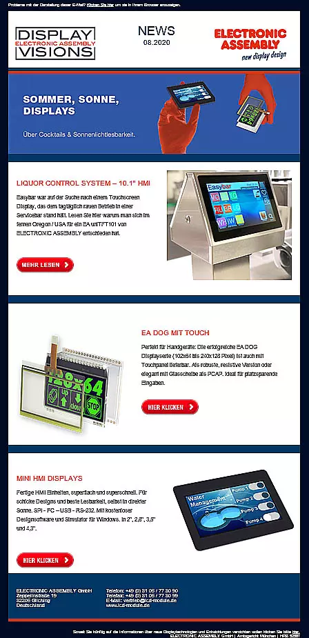 Écrans graphiques monochromes tactiles Écrans graphiques monochromes tactiles