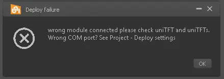 Les simulateurs uniTFT et HMI ne démarrent plus