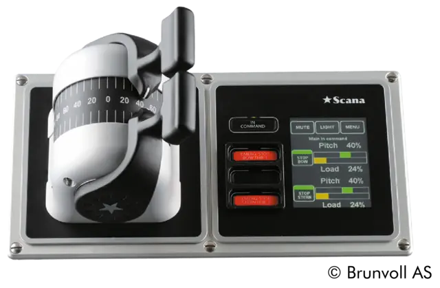 Commande de moteurs de bateaux (application)