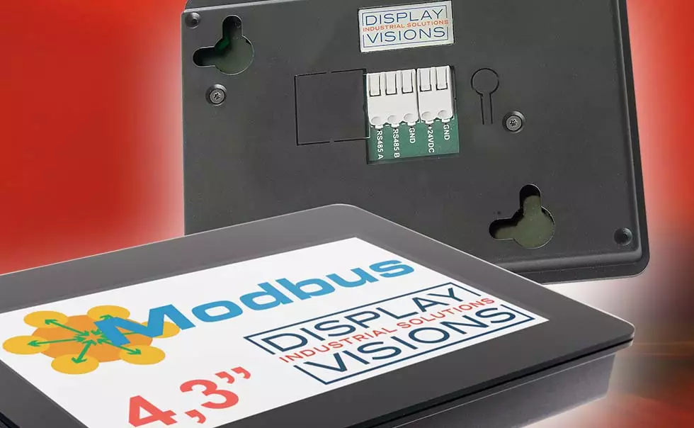 Modbus HMI avec écran tactile dans un boîtier pour le mur