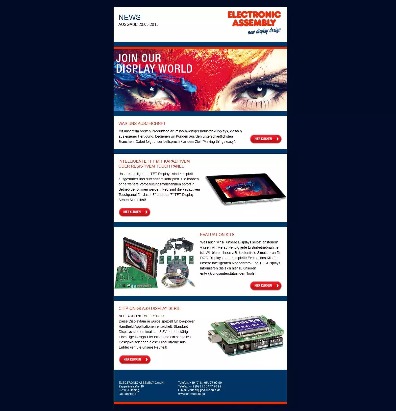 EA Newsletter 2015/03 EA Newsletter 2015/03